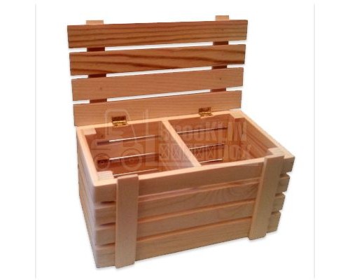 Ящик деревянный реечный с крышкой